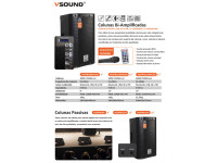 VSOUND  Coluna Bi-Amplificada PRO 8