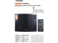 VSOUND Subwoofer Amplificado Profissional 18