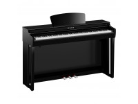 Yamaha CLP-725 PE Piano Digital Teclas Grand Touch S e BT - 88 teclas com GTS - Grand Touch S com resposta ao toque (Hard/Medium/Soft/Fixed), Samples (amostras) dos Yamaha CFX – Bösendorfer e Imperial Grand Piano, 10 sons, Polifonia de 256 vozes, Efeitos Re...