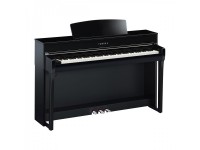 Yamaha CLP-735 Preto Polido/Brilhante Piano Digital - 88 teclas com GTS - Grand Touch S com resposta ao toque (Hard2/Hard1/Medium/Soft1/Soft 2/Fixed), Samples (amostras sonoras) dos Yamaha CFX – Bösendorfer e Imperial Grand Piano, 38 sons, incluindo 2...