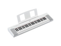 Yamaha NP-15WH Piano Digital 61 Teclas para Iniciantes - 61 teclas sensíveis à velocidade (sensíveis ao toque), Novo som estéreo de piano de cauda, 15 sons, Polifonia de 64 vozes, Função dupla/camada, Ressonância, 