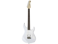 Yamaha  PA012WHII White - Corpo feito de Agathis, Braço em maple com escala em nogueira, Humbucker e dois captadores Yamaha single-coil, Tremolo estilo vintage, Interruptor de 5 vias, 