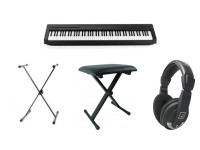 Yamaha Pack Piano P-45 Black + Suporte + Banco + Auscultadores