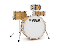 Yamaha Stage Custom Hip Shell Set NW 20''  - Bombo: 20 '' x 8 '', Piso / tarola: 13 '' x 8 '', Rack Tom: 10 '' x 5 '', Tarola: 13 '' x 5 '', Especificações, Construção da casca: 100 por cento de bétula de 6 camadas, 
