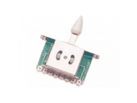 Yellow Parts EZ1188W - Seletor de 5 posições, Compatível com guitarras tipo Stratocaster (ST), Cor branca, Construção robusta e fiável, Peso com embalagem: 100 g, Dimensões com embalagem: 5 x 5 x 2 cm, 