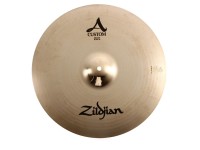 Zildjian 16 A-Custom Crash - Crash Cymbal, Tamanho: 16 , A-Custom crash, Acabamento brilhante, Natural, brilhante, Não muito grosso - não muito alto, 