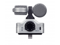 Zoom iQ7 Microfone para iPhone ou iPad - Microfone para dispositivos iOS (iPhone ou iPad) com ligação Lightning, Microfone Condensador stereo, Para gravações MS (mid / side): 90 ° / 120 ° / m-s, Max. SPL: 120 dB, Ganho de entrada: +3 até ...
