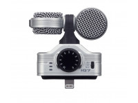 Zoom iQ7  B-Stock - Microfone para dispositivos iOS (iPhone ou iPad) com ligação Lightning, Microfone Condensador stereo, Para gravações MS (mid / side): 90 ° / 120 ° / m-s, Max. SPL: 120 dB, Ganho de entrada: +3 até ...